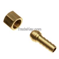 swivel nut and hose barb / machined threaded brass