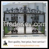 Diversified available wrought iron gate iron swing door gate