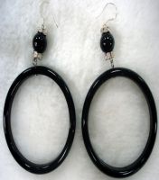 Black Agate Earings