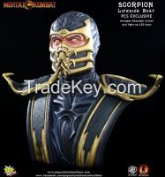Mortal Kombat 9 Life-size bust of Scorpion