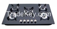 Multiple tempered glass luxury gas hob