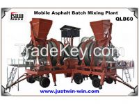QLB60, 60t/h Mobile mini asphalt mixing plant