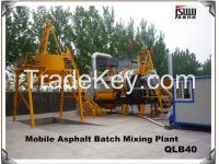 QLB40, 40t/h Mobile mini asphalt mixing plant