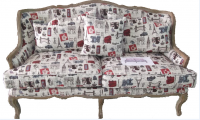 fabric two seater cushion sofa ,living room furniture