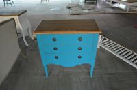 French antique furniture-wooden nightstand cabinet