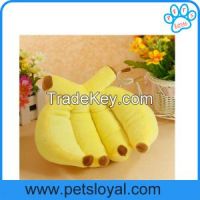 Dog Beds Wholesale New Soft Cozy Yellow Banana Small bed dog