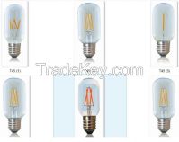 Sapphire chip LED edison vintage T45 bulb LED bulb Transparent glass Tubular Edison E27/E27 110V-130V light bulbs 3W/2W Led Bulb