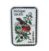 Kitchen Fridge Magnet with Michigan State Rubber, Customized Sizes are Accepted