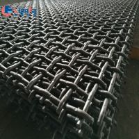 High Tensile 65Mn 45# steel wire Iron wire square Hole crimped wire mining screen mesh