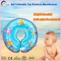Hot Sale Plastic Safe Inflatable Infant Swimming Neck Circle Ring for