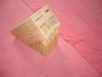 bamboo knife block