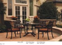 Garden chairs with cushion iron furniture FWS-209