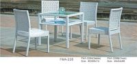 Coffee table plastic rattan chairs garden furniture FWA-228