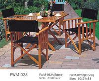 Garden chairs teak wood table and chair FWM-023