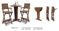 Chairs teak wood table bar chair FWM-026