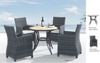 Wicker chair with cushions wicker tables FWA-214