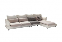 Leather sofa with cushion modern sofa YX261