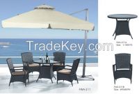 Garden chairs wicker chair china supplier outdoor console table FWA-211