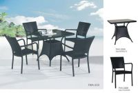 Wicker garden sofa set garden dining FWA-220