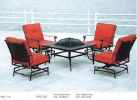 Garden chair cushions dining table metal garden chairs iron FWS-205