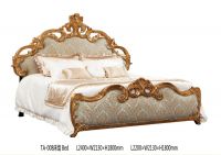 Classic furniture Italy luxury wooden bedroom kingsize beds TA-008