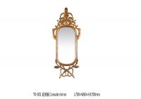 Empire Style Luxury gold Glass Besroom Sets Mirror