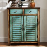 American Country Style Antique Shoe Cabinet With Doors