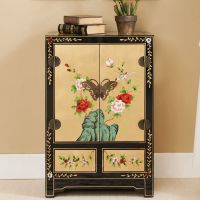 Living Room Cabinet Flower Drawing Chest Of Drawers