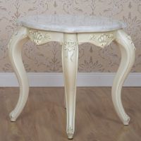 Neoclassical style furniture, vintage end tables with drawers