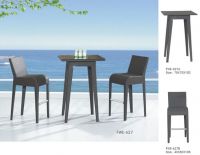 Outdoor furniture rattan bar set