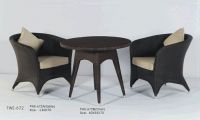 Garden dining table bar furniture wicker chair set FWE-672