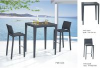 rattan wicker outdoor garden furniture bar set