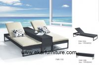 outdoor furniture classical design rattan wicker colorful chaise lounge FWB-102