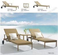 Luxury new design and top sale outdoor Garden rattan chaise lounge FWB-204