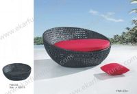 Outdoor Furniture Rattan Round Bed Big Round Bed Wicker Bed FWB-203