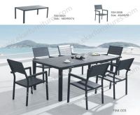 Modern Plastic Restaurant Dining Table Dining Chair Set FSM-005