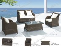 2015 New Outdoor garden rattan sofa wicker sofa set FWY-010