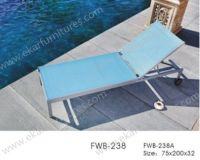 Outdoor Furniture Textilene Sun Loungers Garden Sun Lounger FWB-238