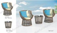Garden furniture Wicker chair and coffee table FWY-037