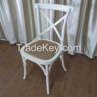 White Cross Back Chair French Provincial Furniture