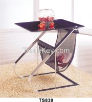 Rectangle steel frame plus Reinforced glass Surface End (small) table