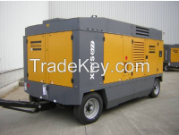 atlas copco rotary portable screw air compressors for drilling and sand blasting 500psig 1200cfm