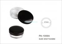 Plastic Loose Powder Case with sifter/cosmetic loose powder container