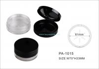 Plastic Loose Powder Case with sifter/cosmetic loose powder container