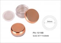 plastic loose powder case with sifter/cosmetic loose powder container