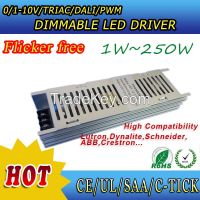 No flikcer dimmable power supply 12V 24V for strip