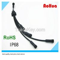 1 input 4 outputs Wire Splitter for led lights, male female electrical connector
