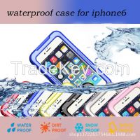 Top quality waterproof case cover with stand for Apple iphone 6 6plus 4.75.5  Mobile phone shell