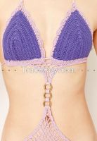 High quality Hand Crochet Monokini | swimwear,swimsuits,beachwear,bikini,handmade,boho,bohemian,gypsy,sexy,colorblock,purple