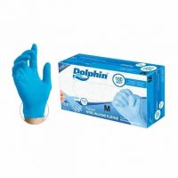 100  DOLPHIN Black Strong CHEAP Nitrile Gloves Disposable Powder Free Healthcare